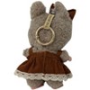 Doll Clothes Superstore Brown Corduroy Jumper with Tan Sweater Fits 17.5 cm Labubu Dolls - 4 of 4