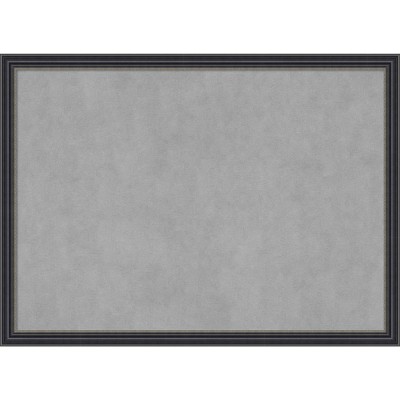 30"x22" Framed Magnetic Board Black - Amanti Art