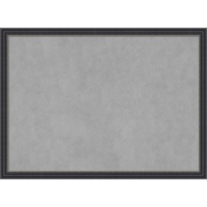 30"x22" Framed Magnetic Board Black - Amanti Art - 1 of 4