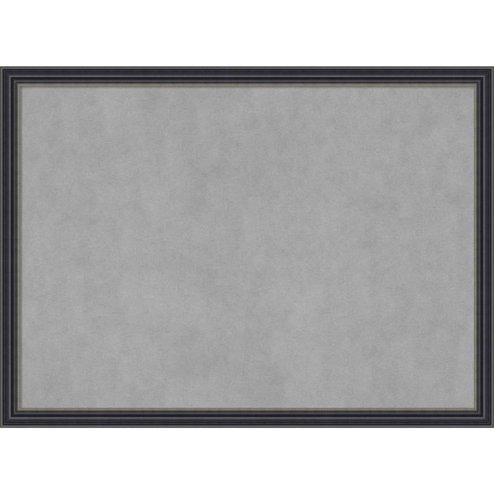 Photos - Dry Erase Board / Flipchart 30"x22" Framed Magnetic Board Black - Amanti Art