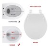 Elongated Toilet Seat, Slow Close Toilet Cover Seat for Easy Clean and Stain-Resistant, Plastic Toilet Seat with Cover, Quick-Release Hinges - 3 of 4