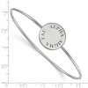 Black Bow Jewelry Sterling Silver Alpha Sigma Tau Greek Life Bangle Bracelet 7 Inch - 2 of 3