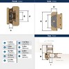 Amerock Double Demountable Hinges for Cabinet Doors with 1/4 Inch Overlay – Set of 2 - 3 of 4