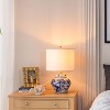 KTMBDW Chinoiserie Classic LED Table Lamp, Ceramic Vase Bedside Lamp for Bedroom, Living Room, Office, Blue & White - 3 of 4