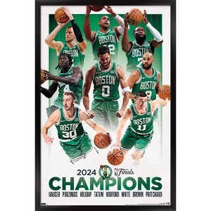 Trends International NBA Boston Celtics - 2024 NBA Finals Champions Framed Wall Poster Prints - 1 of 4