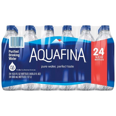 Aquafina Pure Unflavored Water - 24pk/16.9 fl oz Bottles