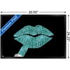 Trends International Tina Lavoie - Aqua Glitter Lipstick Framed Wall Poster Prints - 3 of 4