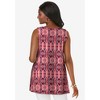 Jessica London Women's Plus Size Stretch Knit Sleeveless Swing Tunic - 3 of 4