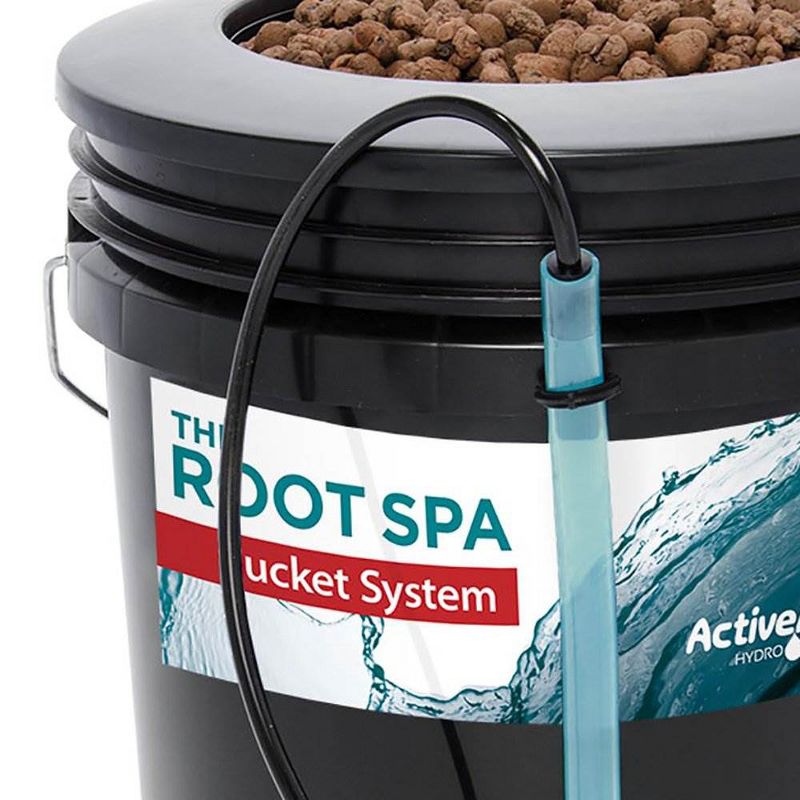 Active Aqua RS5GALSYS Root Spa 5 Gallon Hydroponic Bucket Deep Water Culture Grow Kit System with Multi-Purpose Air Hose and Air Pump, Black, 5 of 7