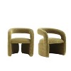 Manhattan Comfort Set of 2 Corvette Modern Velvet Upholstered Dining Chairs - 2 of 4