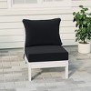WestinTrends  Avalon Outdoor HDPE Deep Seating Modular Armless Patio Chair with Patio Cushions - 2 of 4