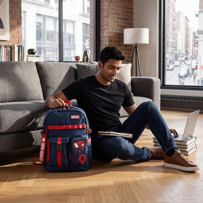 Spider-Man Classic Chibi Spider-Man 18.5” Adult Navy Backpack — фото 6