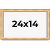 PosterPalooza | Minimalist Shadow Box Brown Picture Frame - UV Acrylic, Backing Board, Hanging Hardware - 2 of 4