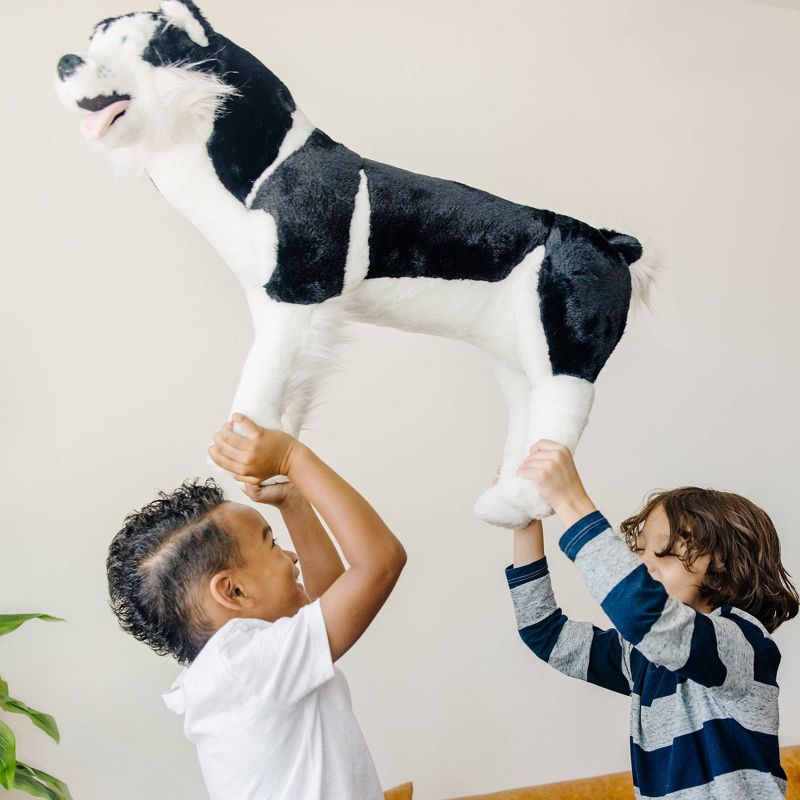 Melissa &#38; Doug Giant Siberian Husky - Lifelike Stuffed Animal Dog (over 2 feet tall), 6 of 14