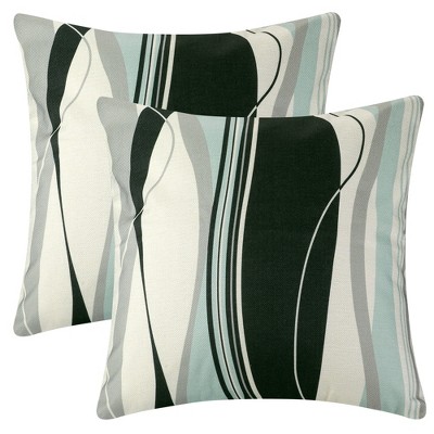 Unique Bargains Printing Soft Throw Invisible Zipper for Home Decor Bedroom Pillow Covers 2 Pcs