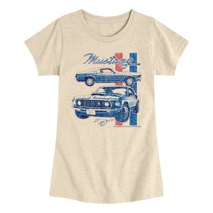 Girls' - Ford - 69 Mustang Fitted Short Sleeve Graphic T-Shirt - 1 of 4