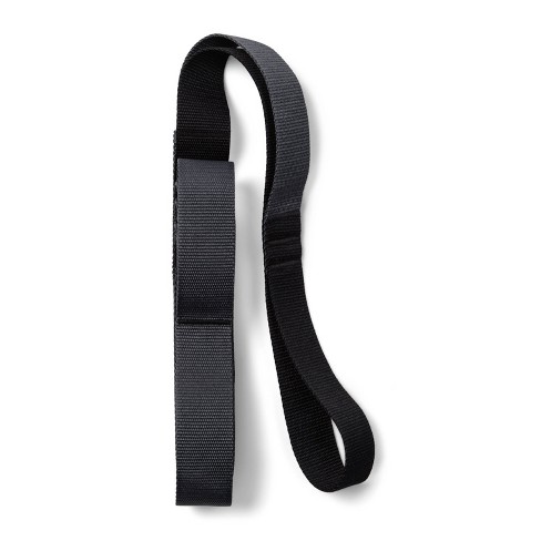 Adjustable Pack Strap/Stretch Strap - Black with Blue / Green Stripe