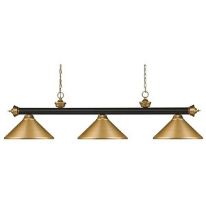 Z-Lite Riviera 3 - Light Island Pendant Light in  Bronze/Satin Gold - 1 of 1