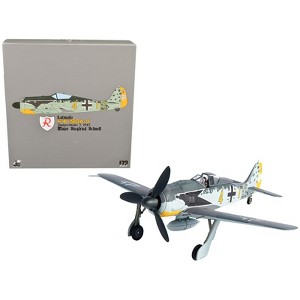 Focke-Wulf FW 190A-4 Fighter Aircraft "Major Siegfried Schnell, Luftwaffe, JG2, France" (1943) 1/72 Diecast Model by JC Wings - 1 of 4