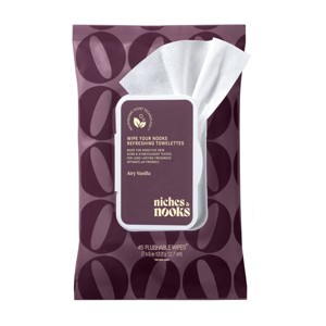 Niches & Nooks, Wipe Your Nooks Refreshing Towelettes - Airy Vanilla - 45ct - 1 of 4