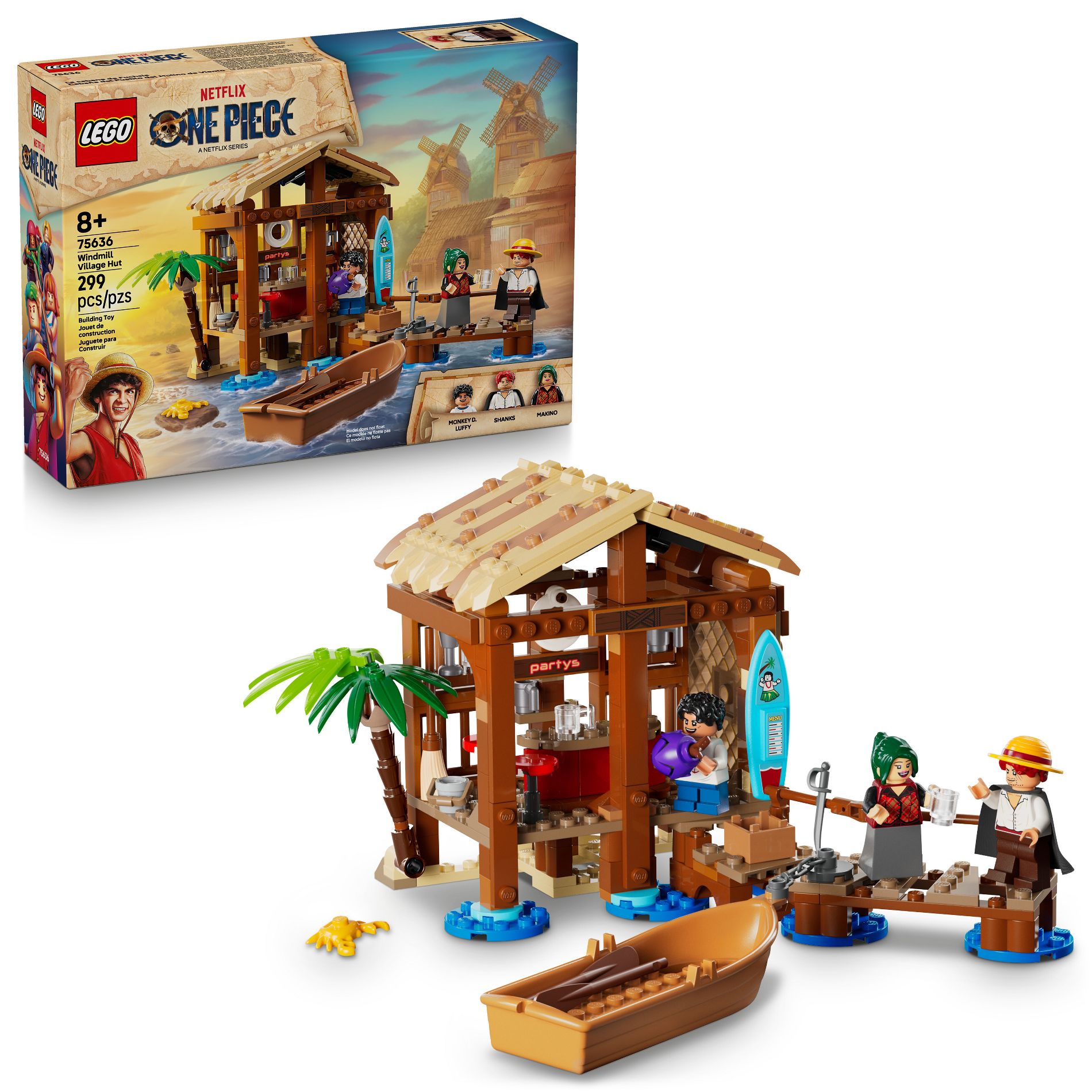 LEGO ONE PIECE Windmill Village Hut Kids Toy 75636