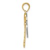 Black Bow Jewelry 14k Yellow Gold & White Rhodium Key and Heart Lock Pendant, 12mm - 2 of 4