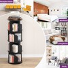 Aheaplus Rotating Bookcase, 4/5-tier Revolving Storage Organizer for Home Office and Living Room - 2 of 4