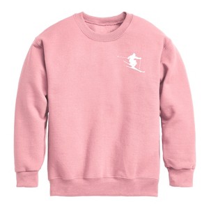 Boys' - Instant Message - Home Skiing Graphic Long Sleeve Fleece Sweatshirt - 1 of 4