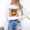 Simply Sage Market Women's Coquette Pumpkin Season Long Sleeve Garment Dyed Tee - 2 of 4