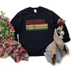 Simply Sage Market Women's Graphic Sweatshirt Retro Merry Stripes - 2 of 2