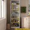 Famapy White 6-Shelf Kitchen Pantry Cabinet Multi-Space Storage Cabinet Tall Shelf Adjustable Compartments - 3 of 4