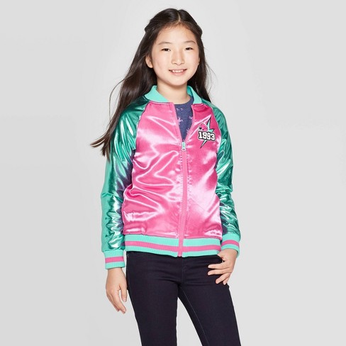 Girls L O L Surprise Go Team Glitter Track Jacket Pink Target