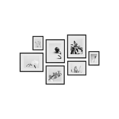 Haus and Hues Greenwich Gallery Wall Frame Set with Real Glass and Mat