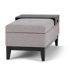 NicBex Ottoman with Storage and Tray Modern Design Ottoman Foot Rest with Safety Hinge for Bedroom, Living Room, Gray - 2 of 4