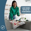 Americanflat Floral Throw Pillow with Premium Polyester - Hummingbird and Flowers - 4 of 4