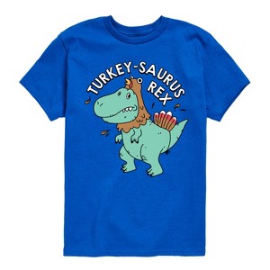 Boys' - Instant Message - Thanksgiving Turkeysaurus Rex Short Sleeve Graphic T-Shirt - 1 of 4