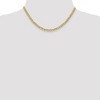 Black Bow Jewelry 4.3mm, 10k Yellow Gold Hollow Curb Link Chain Necklace - 2 of 4