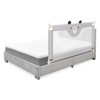 Safstar 57" Bed Rails for Toddlers Vertical Lifting Baby Bedrail Guard with Lock Grey - 2 of 4