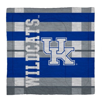 NCAA Kentucky Wildcats Heathered Stripe Queen Bedding Set in a Bag - 3pc — фото 2