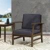 GDFStudio Abena Outdoor Acacia Wood Club Chair with Cushions - 2 of 4