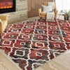 Machine Washable Vintage Floral Printed Area Rug Ultra Thin Non Slip Low Pile Stain Resistant Non Shedding Pet Friendly Floor Rug - 2 of 4