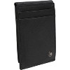 Jack Abrahams - Jack Abrahams Goat Nappa Leather Bi-Fold Card Case Wallet Black - 2 of 4