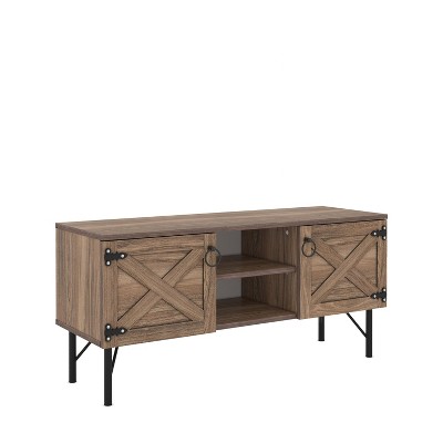 NicBex TV Stands for 50 inch TV, Entertainment Center with 2 Open Shelves and 2 Closed Cabinets,TV Console for Bedroom, Living Room, Home