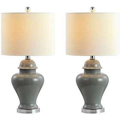 JONATHAN Y Qin Ceramic/Iron Classic Cottage LED Table Lamp