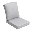 Crestlive Products Outdoor Deep Seat & Back Cushion Set 22'' x 21'' Patio Furniture Cushions with Removable Cover for Chair Sofa Couch - 2 of 4