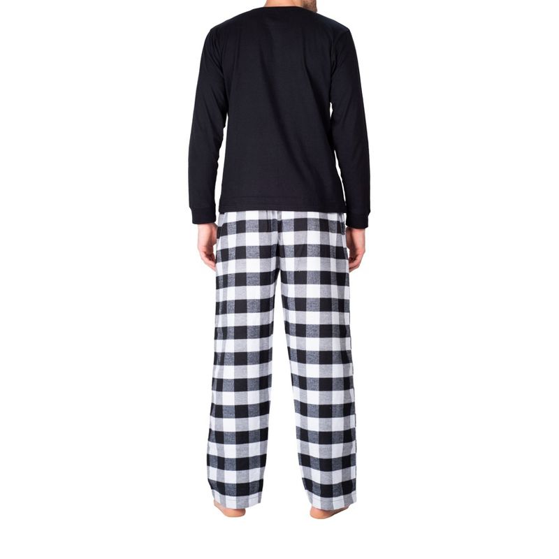 SLEEPHERO Men's Long Sleeve Flannel Pajama Set, 3 of 5