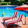 Cabana Striped Cotton Standard Size Towel/ Chaise Lounge Chair Cover Set by Blue Nile Mills - 2 of 4