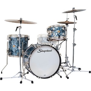 Slingerland Radio King 3-Piece Shell Pack With 20" Bass Drum Black Diamond Pearl - 1 of 4