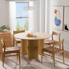 Black Round Dining Table - Modern Minimalist Style for Home Kitchen & Dining Room - 3 of 4
