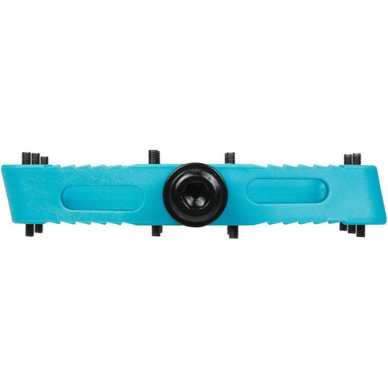 SDG Comp Platform Pedals 9/16" Axle Composite Body 18 Removable Pins Turquoise, 3 of 5